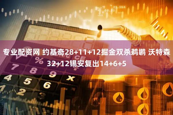 专业配资网 约基奇28+11+12掘金双杀鹈鹕 沃特森32+12锡安复出14+6+5