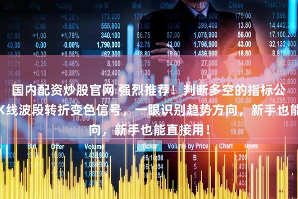 国内配资炒股官网 强烈推荐！判断多空的指标公式源码-K线波段转折变色信号，一眼识别趋势方向，新手也能直接用！